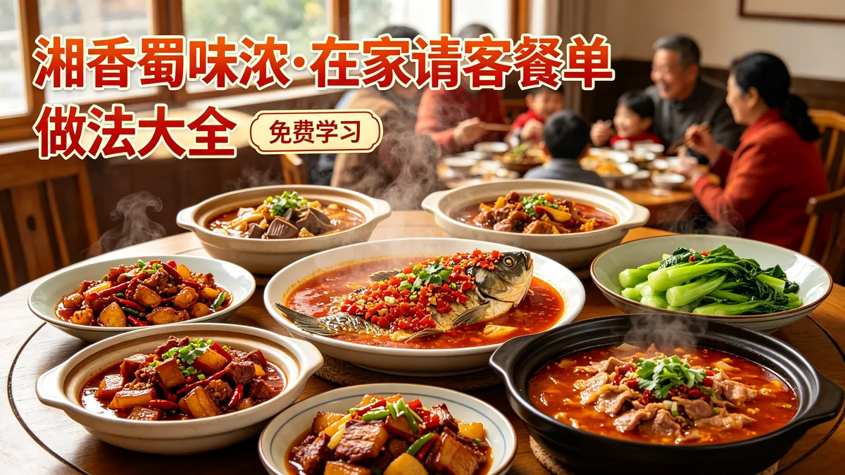 湘香蜀味浓.在家请客餐单 做法大全 免费学习配图