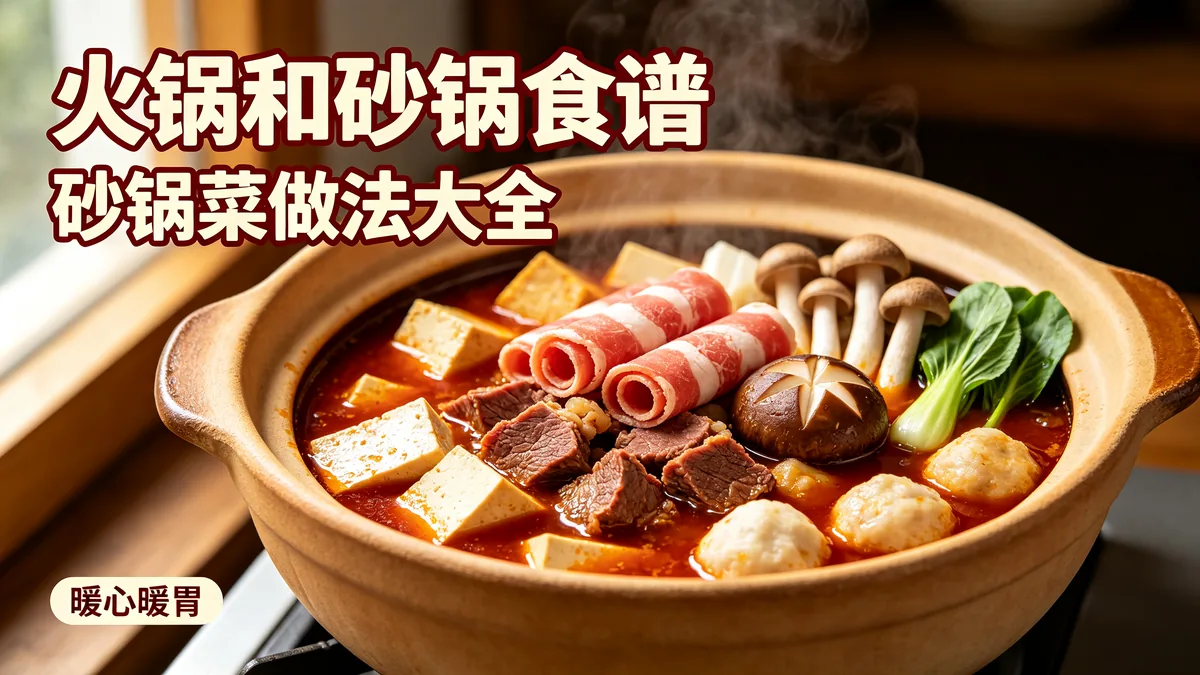 火锅和砂锅食谱 砂锅菜做法大全 暖心暖胃配图