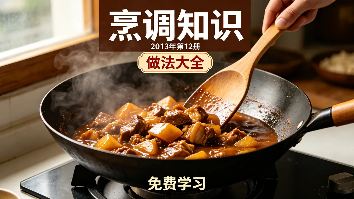 烹调知识2013年12册 做法大全 免费学习配图