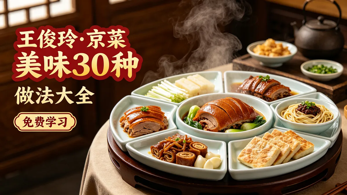 王俊玲.京菜美味30种 做法大全 免费学习配图