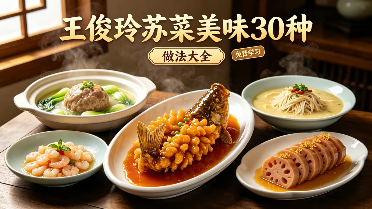 王俊玲苏菜美味30种 做法大全 免费学习配图