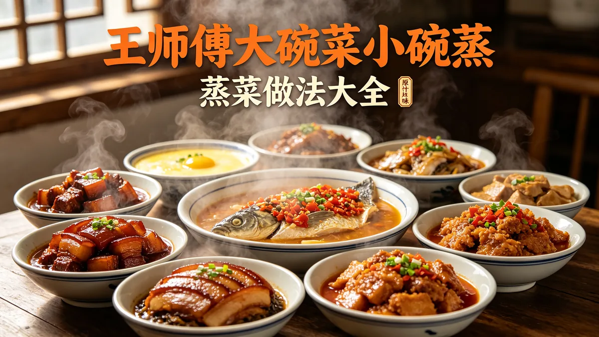 王师傅大碗菜小碗蒸 蒸菜做法大全 原汁原味配图