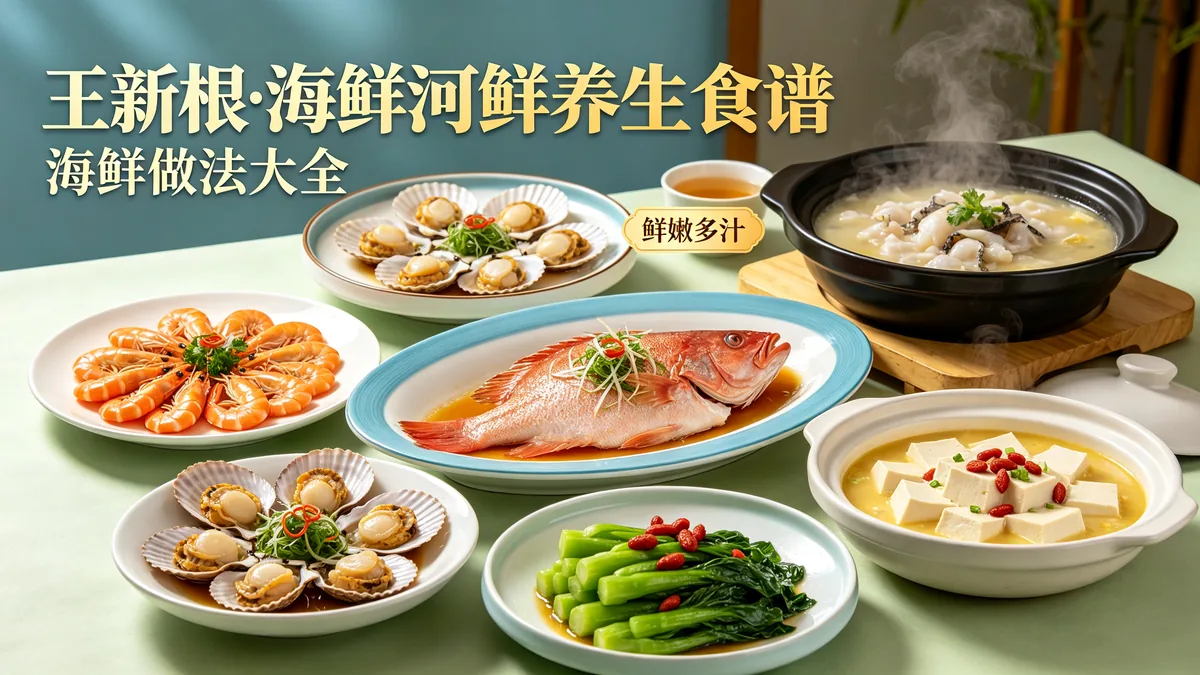 王新根.海鲜河鲜养生食谱 海鲜做法大全 鲜嫩多汁配图