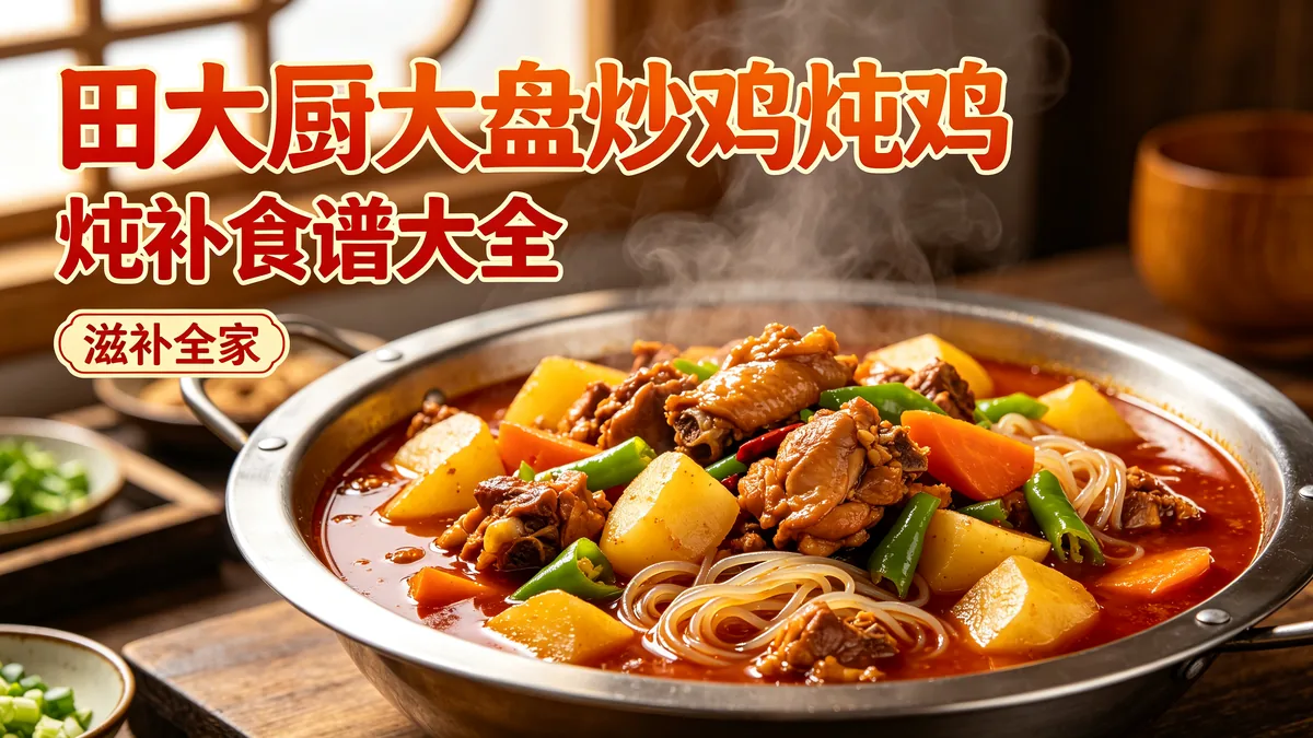 田大厨大盘炒鸡炖鸡 炖补食谱大全 滋补全家配图