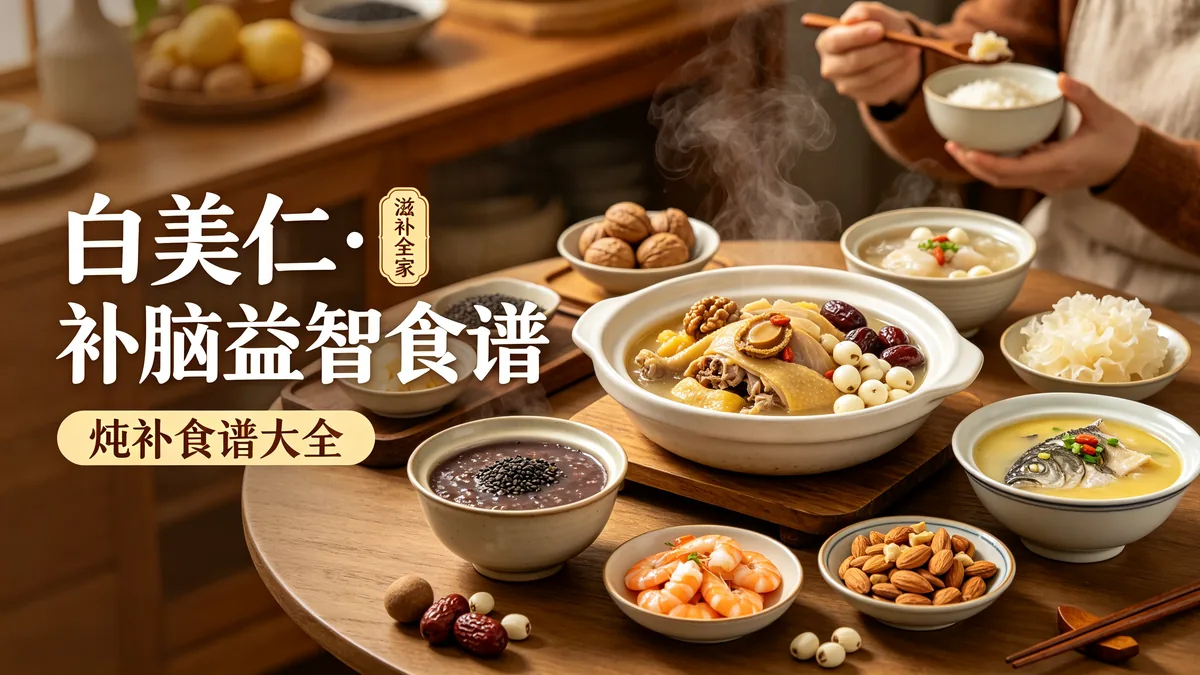 白美仁.补脑益智食谱 炖补食谱大全 滋补全家配图