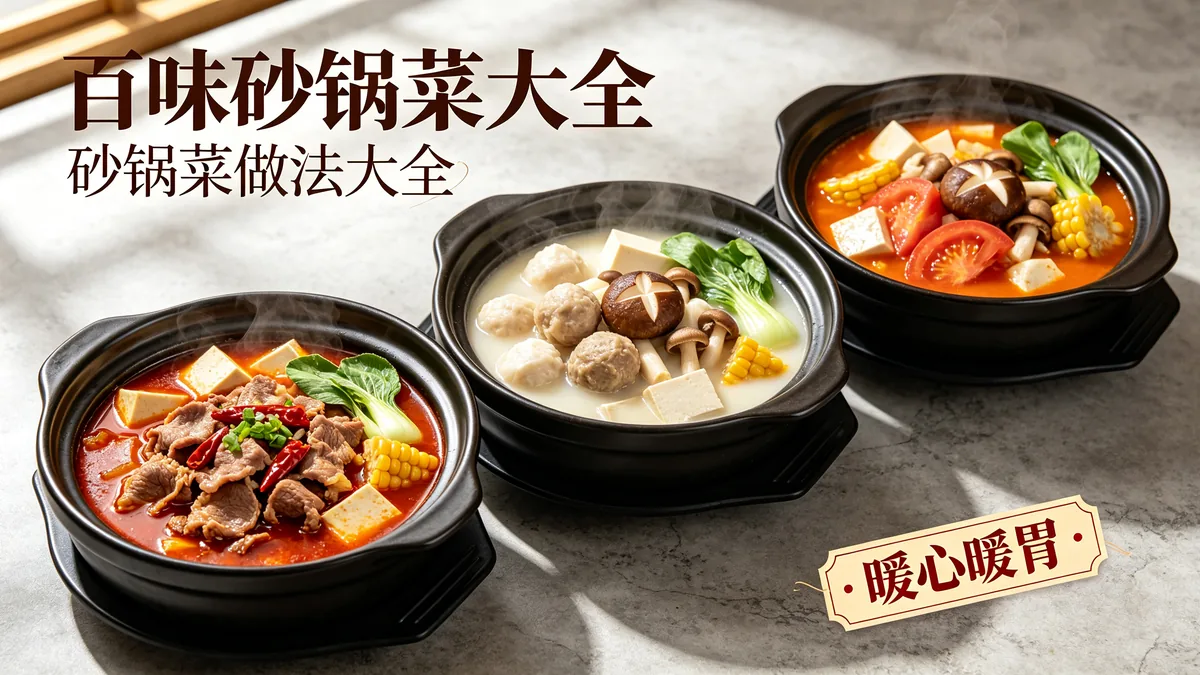 百味砂锅菜大全 砂锅菜做法大全 暖心暖胃配图
