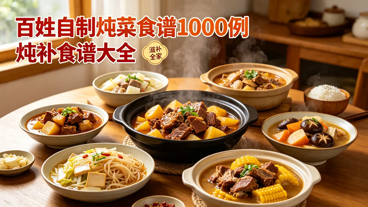 百姓自制炖菜食谱1000例 炖补食谱大全 滋补全家配图