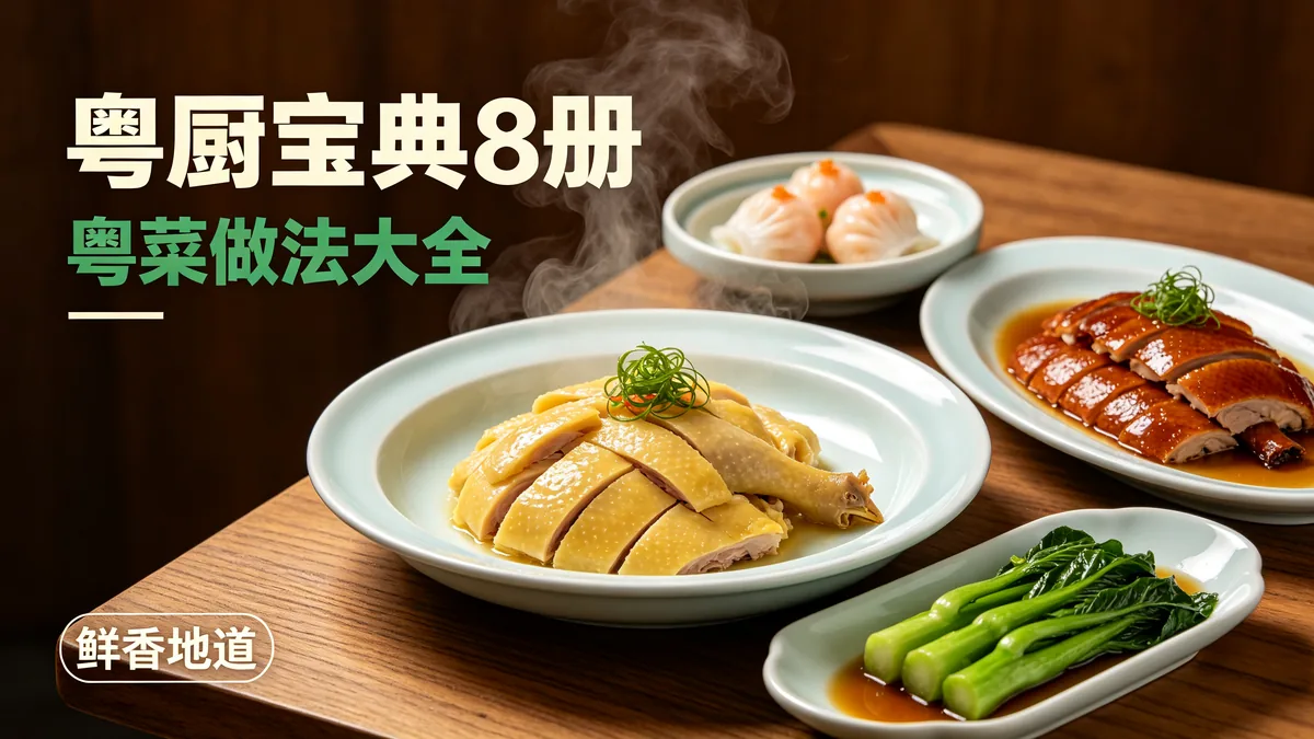 粤厨宝典8册 粤菜做法大全 鲜香地道配图