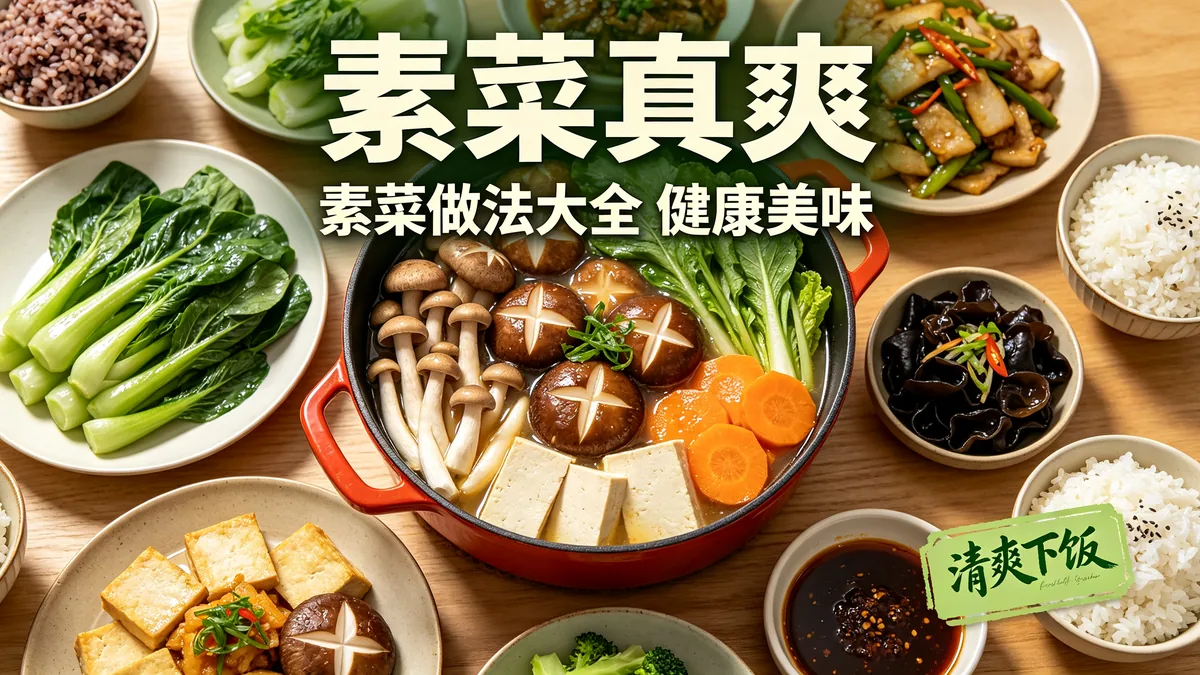 素菜真爽 素菜做法大全 健康美味配图