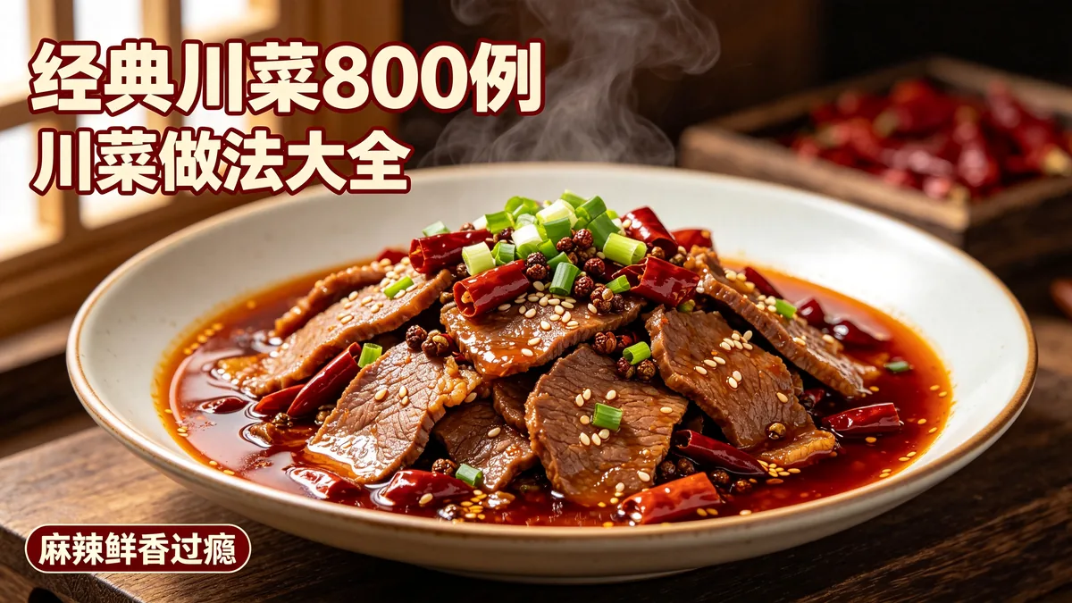经典川菜800例 川菜做法大全 麻辣鲜香过瘾配图