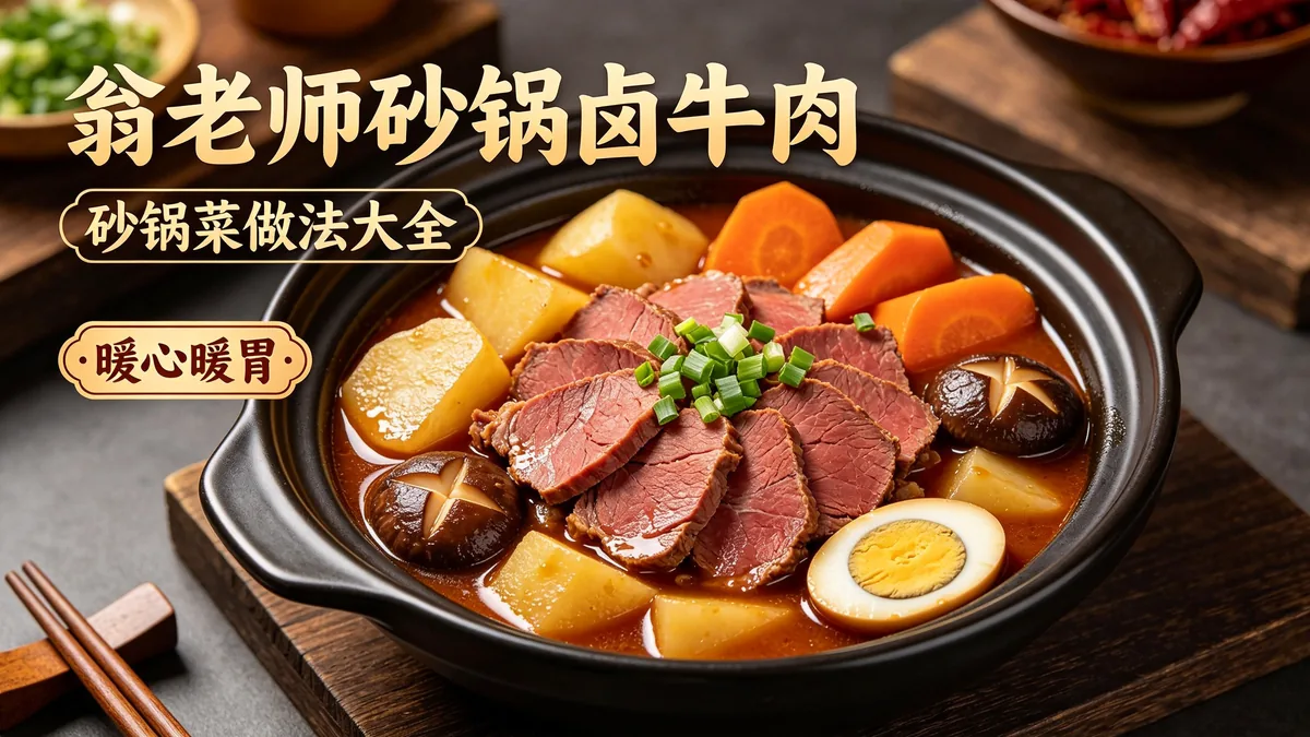 翁老师砂锅卤牛肉 砂锅菜做法大全 暖心暖胃配图