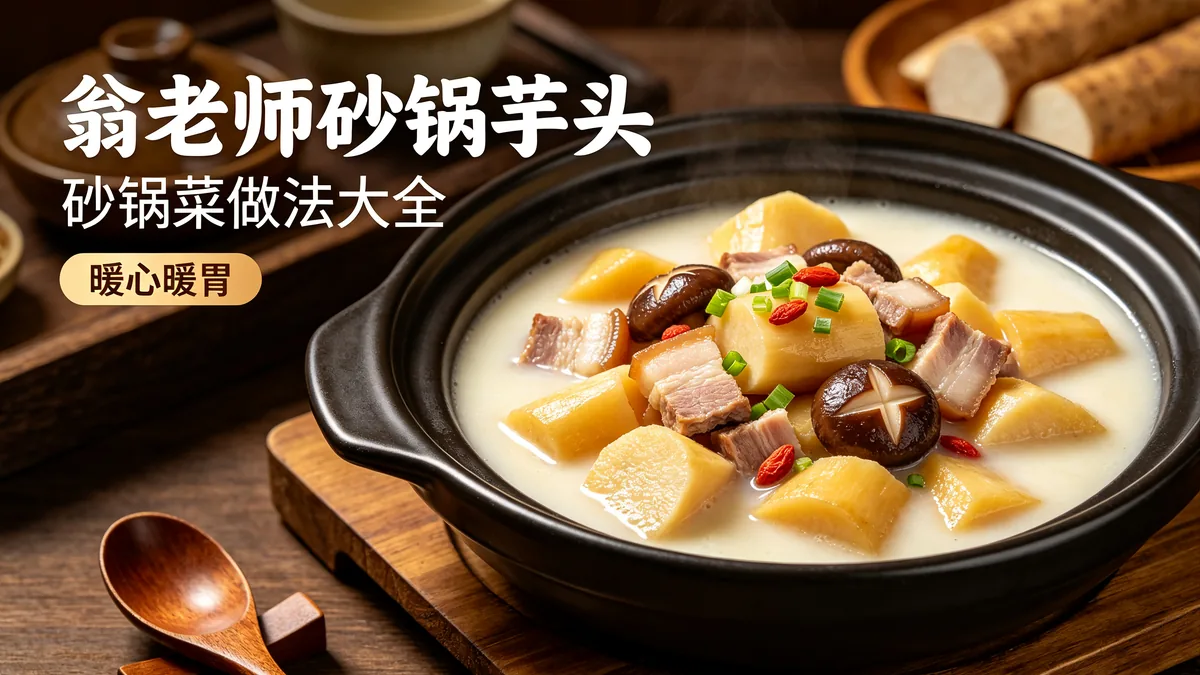 翁老师砂锅芋头 砂锅菜做法大全 暖心暖胃配图