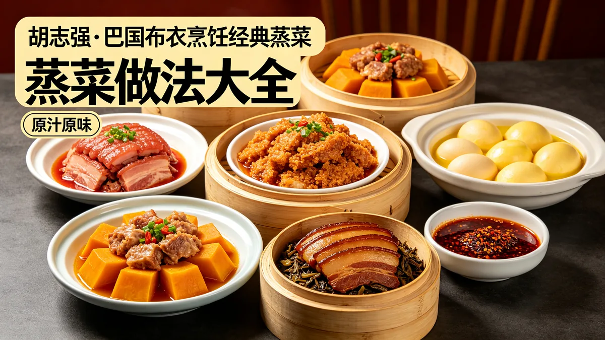 胡志强.巴国布衣烹饪经典蒸菜 蒸菜做法大全 原汁原味配图