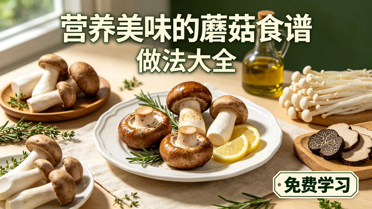 营养美味的蘑菇食谱 做法大全 免费学习配图