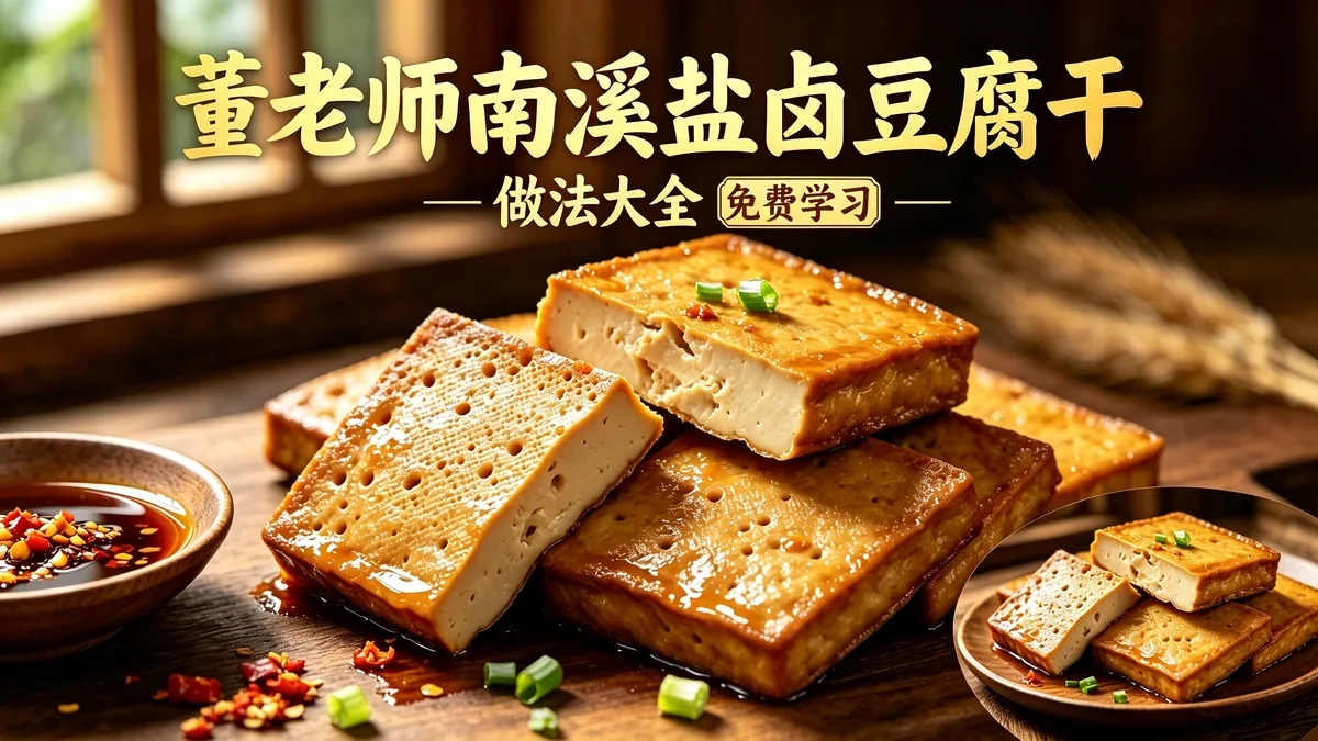 董老师南溪盐卤豆腐干 做法大全 免费学习配图
