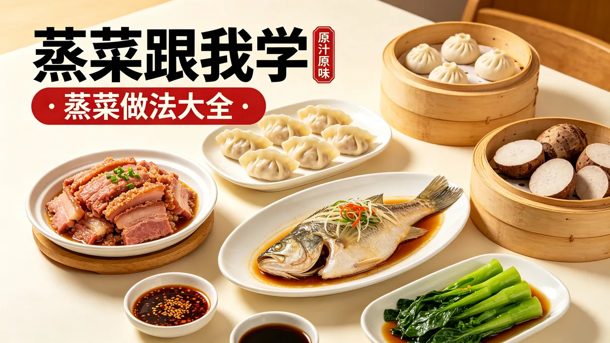 蒸菜跟我学 蒸菜做法大全 原汁原味配图