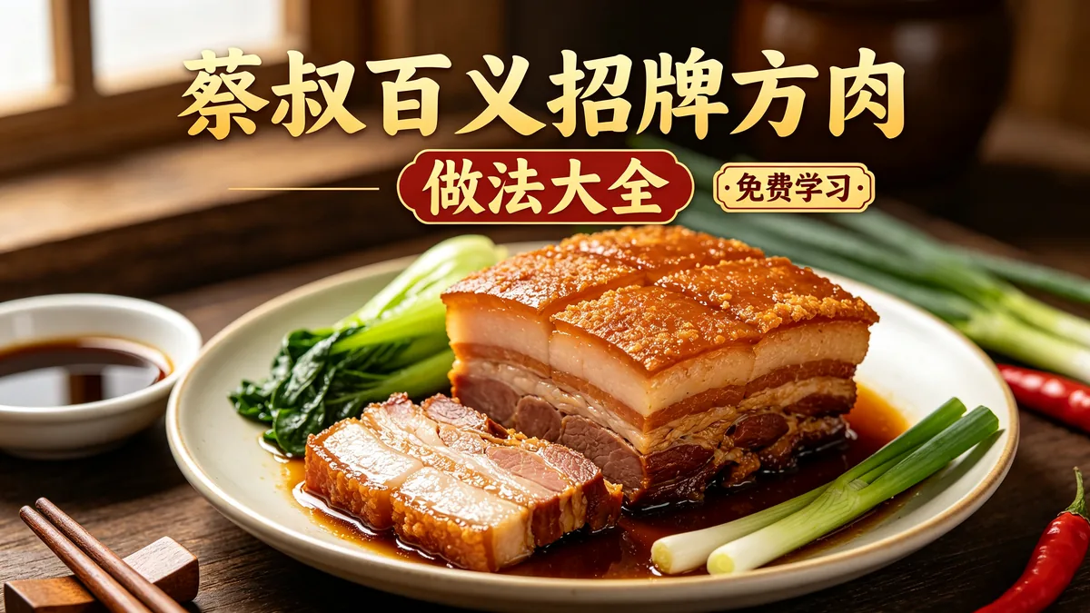 蔡叔百义招牌方肉 做法大全 免费学习配图