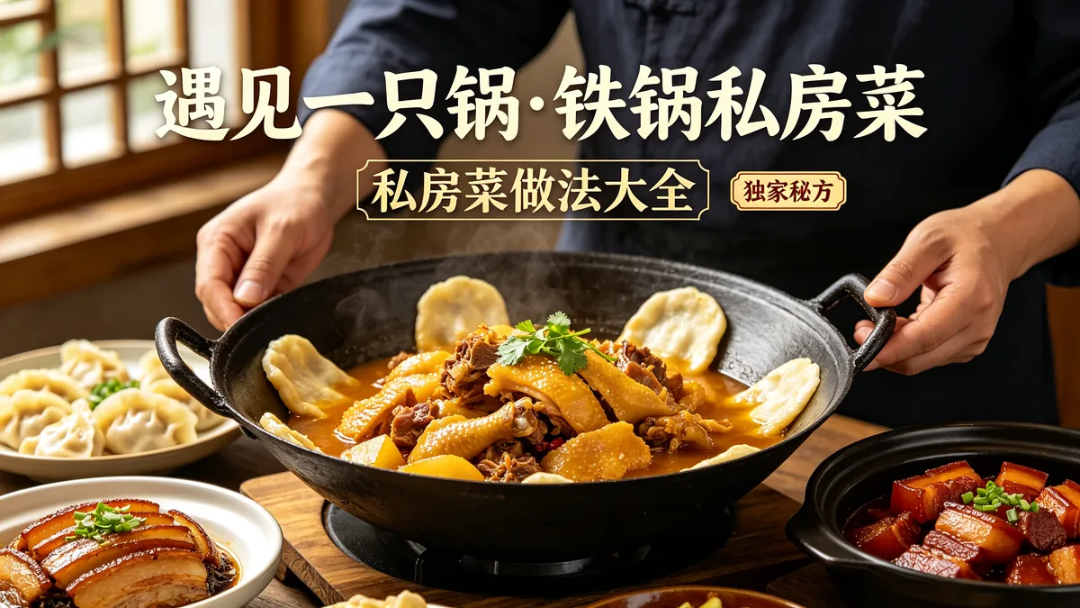 遇见一只锅.铁锅私房菜 私房菜做法大全 独家秘方配图