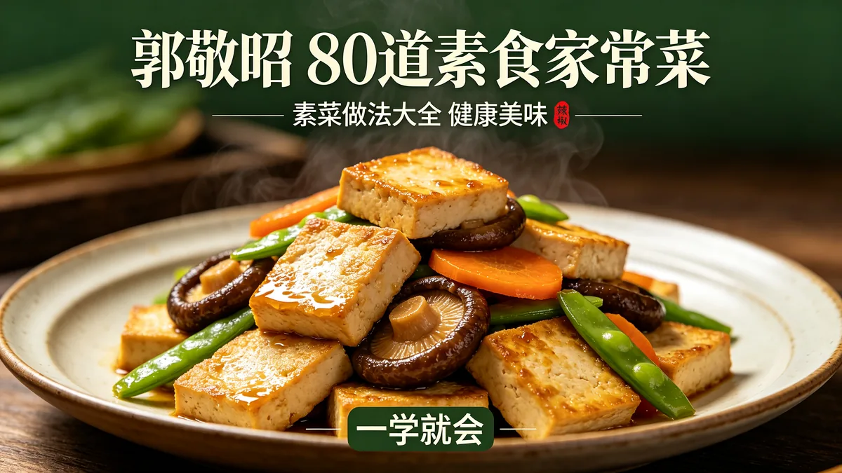 郭敬昭.80道素食家常菜 素菜做法大全 健康美味配图