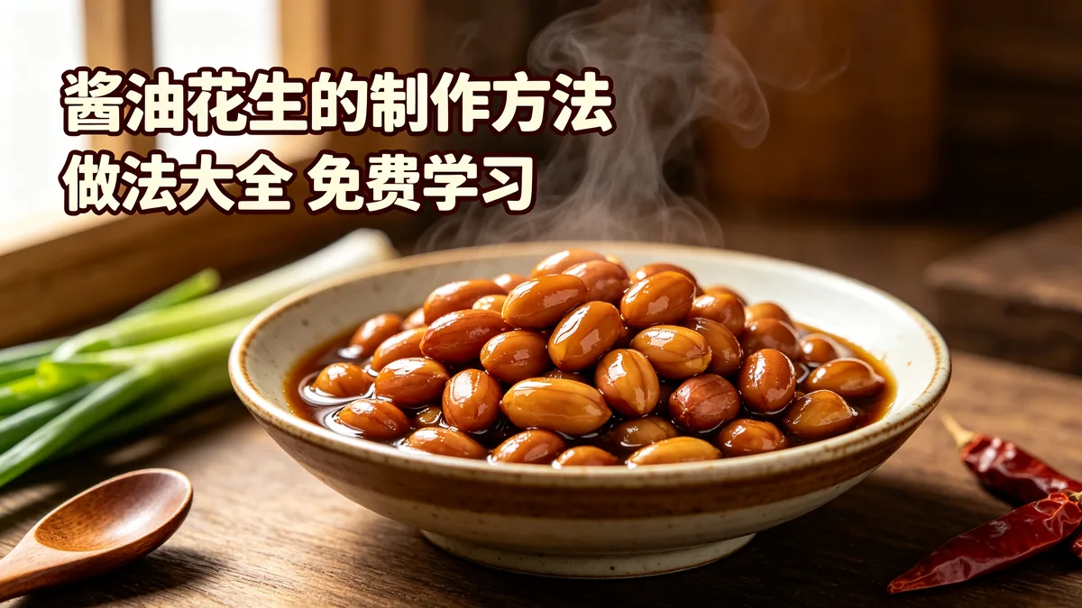 酱油花生的制作方法 做法大全 免费学习配图