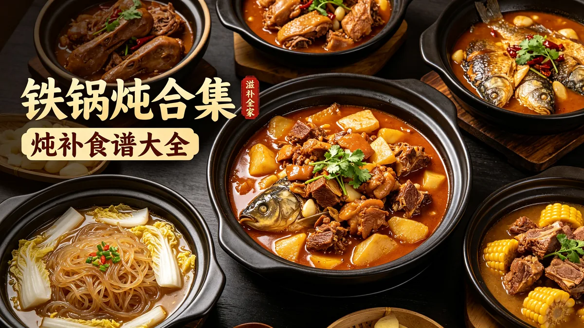 铁锅炖合集 炖补食谱大全 滋补全家配图