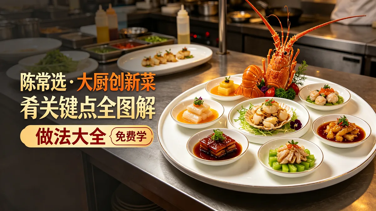 陈常选.大厨创新菜肴关键点全图解 做法大全 免费学配图