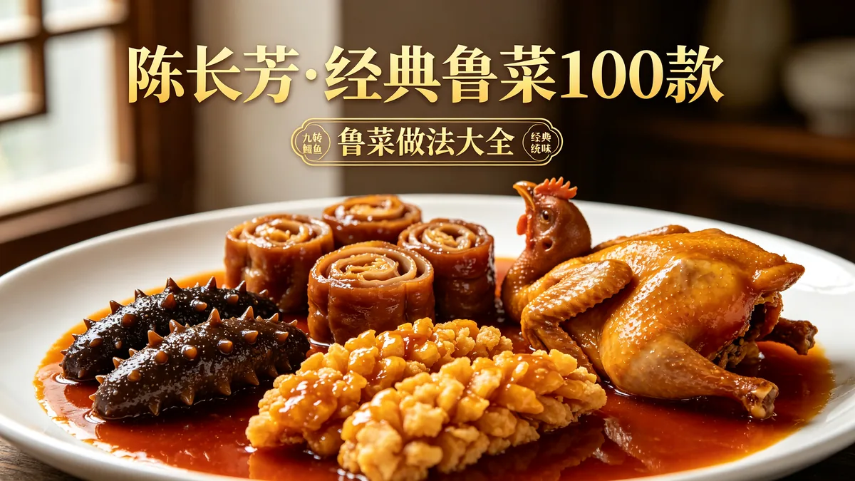 陈长芳.经典鲁菜100款 鲁菜做法大全 经典传统味配图