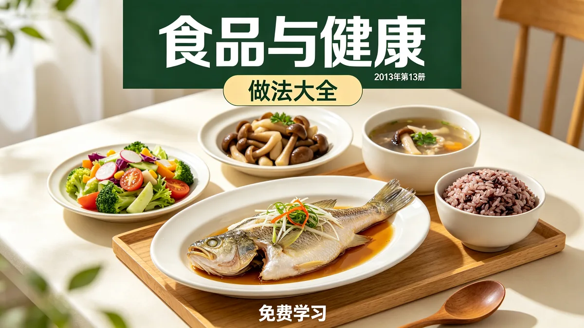 食品与健康2013年13册 做法大全 免费学习配图