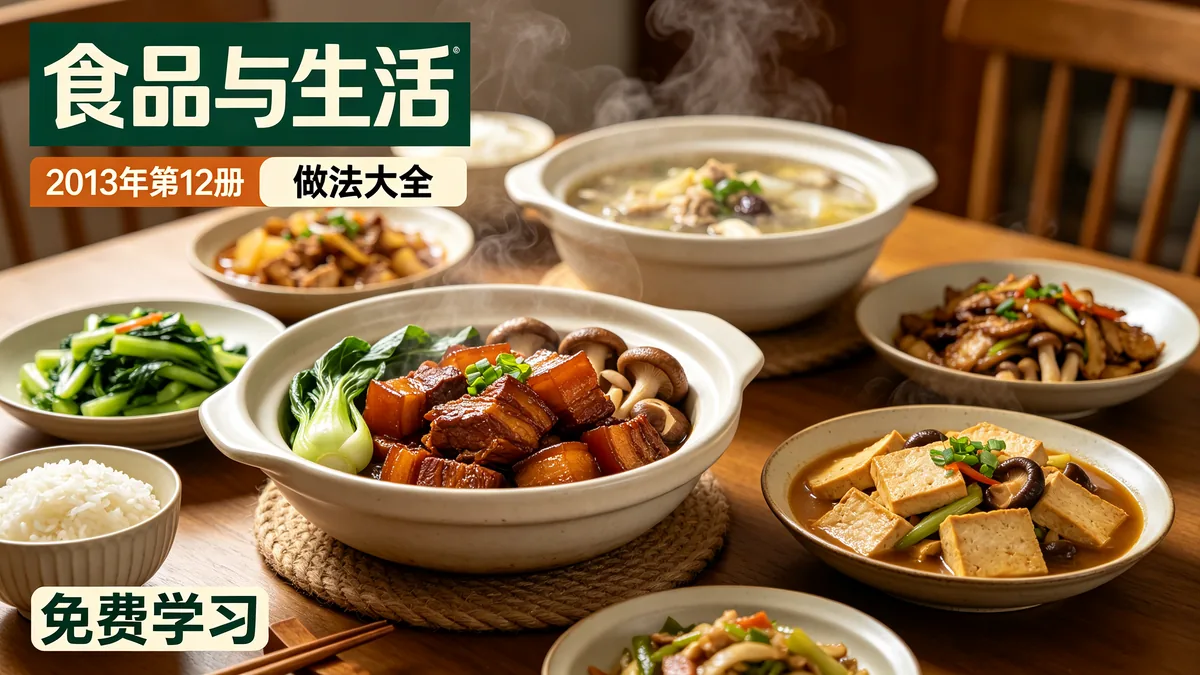 食品与生活2013年12册 做法大全 免费学习配图
