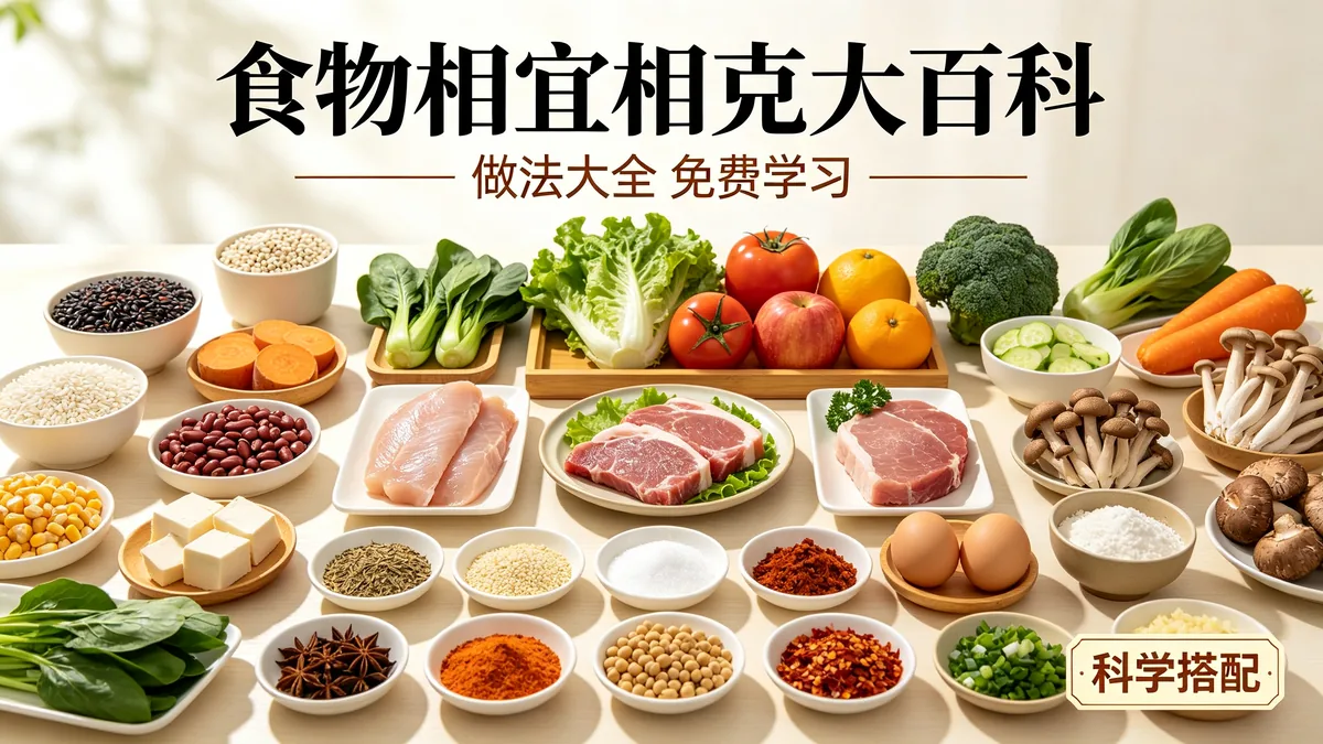 食物相宜相克大百科 做法大全 免费学习配图