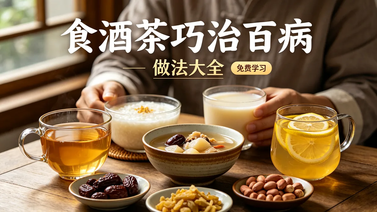 食酒茶巧治百病 做法大全 免费学习配图