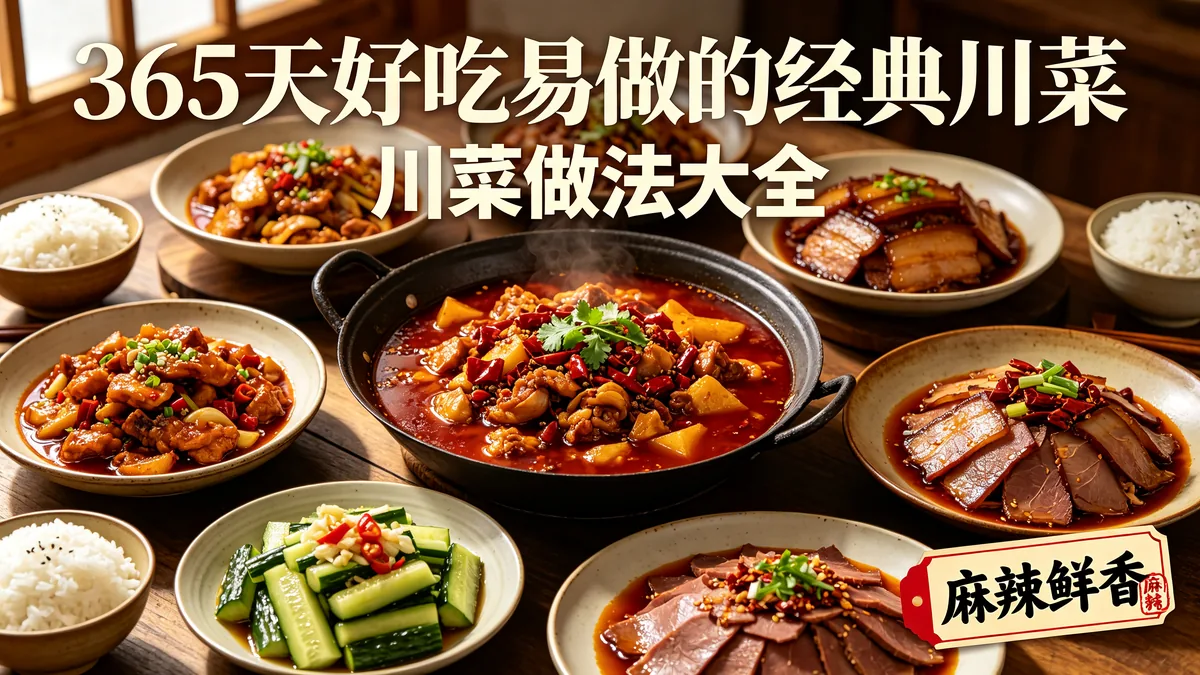 365天好吃易做的经典川菜 川菜做法大全 麻辣鲜香过瘾 缩略图