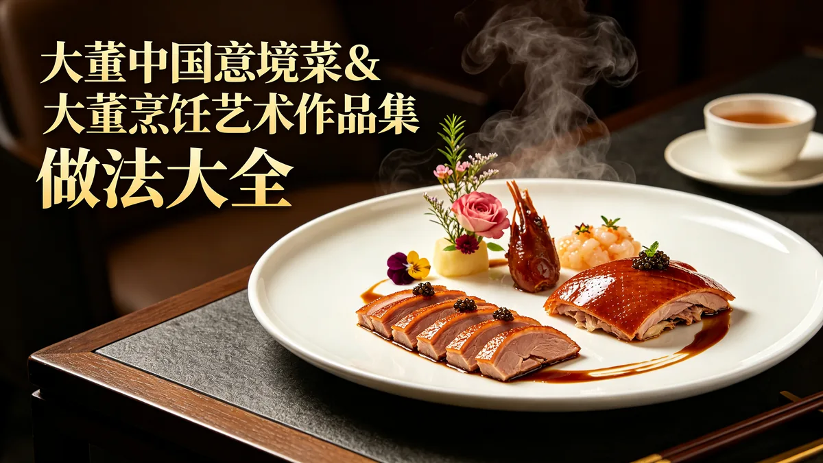 大董中国意境菜&amp;大董烹饪艺术作品集 做法大全 免费学习 缩略图
