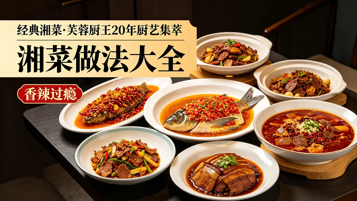 经典湘菜.芙蓉厨王20年厨艺集萃 湘菜做法大全 香辣开胃 缩略图