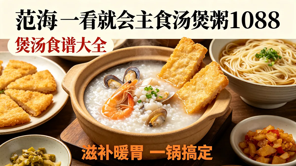 范海.一看就会主食汤煲粥1088 煲汤食谱大全 滋补养生好喝配图